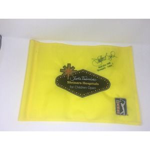2010 Jonathan Byrd Autographed Signed PGA TOUR Shriners Hospitals Golf Flag